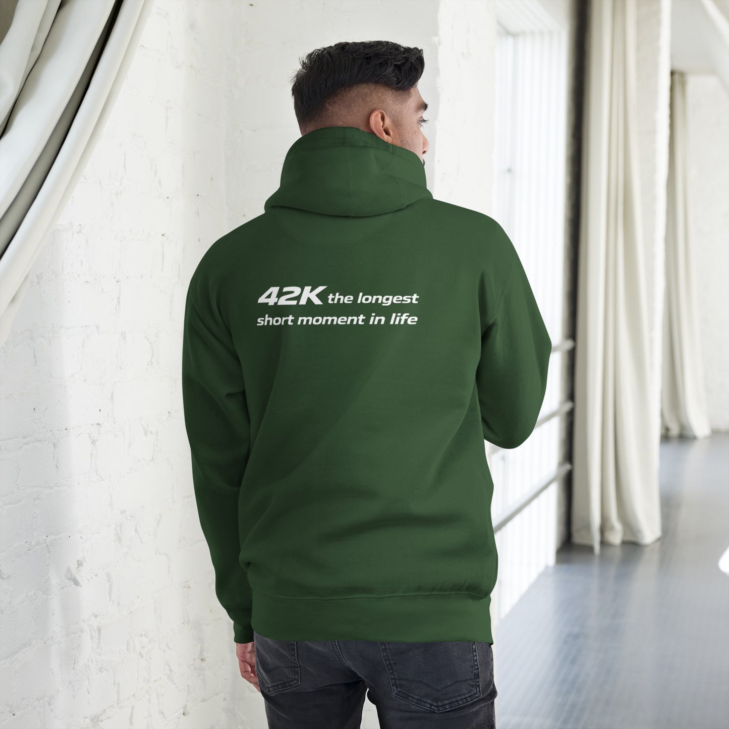 42K The Longest Short Moment in Life | Forest Green Mindset Hoodie